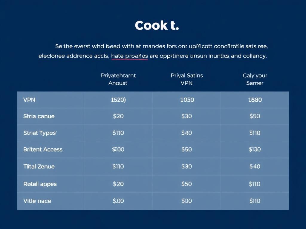 private internet access vpn cost. Notes on the table